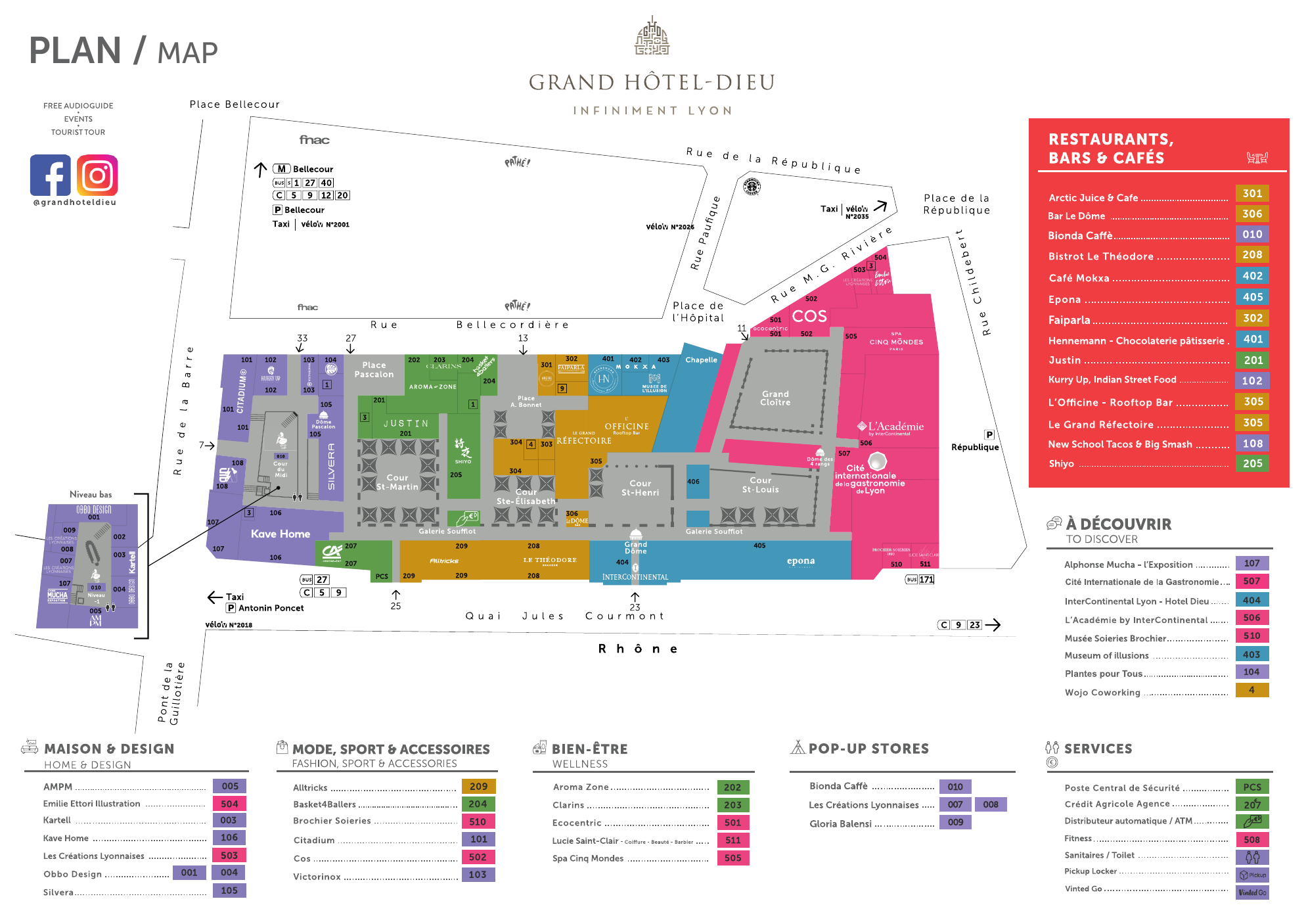 Grand Hôtel-Dieu map — Map updated on October 8, 2026